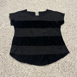 Anthropologie Dolan Lace Velvet Top Sz S Gothic Whimsigoth Fairy Grunge